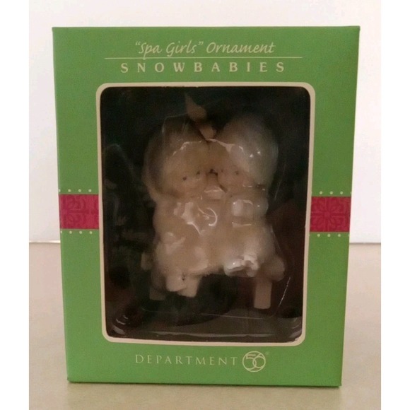 Snowbabies "Spa Girls" Ornament 2008 Department 56 New In Box - Picture 3 of 10
